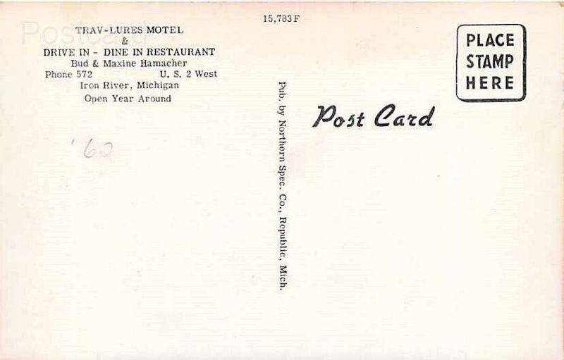 Trav-Lures Motel - Vintage Postcard (newer photo)